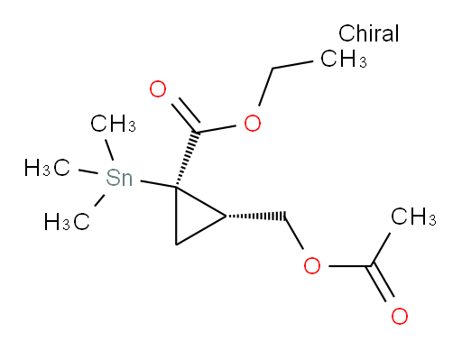 (1R,2S)-ethyl 2-(acetoxymethyl)-1-(trimethylstannyl)cyclopropanecarboxylate