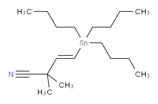 (E)-2,2-dimethyl-4-(tributylstannyl)but-3-enenitrile