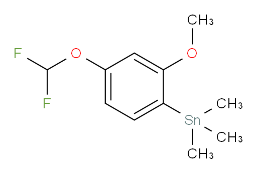 (4-(difluoromethoxy)-2-methoxyphenyl)trimethylstannane