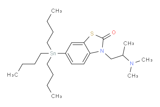3-(2-(dimethylamino)propyl)-6-(tributylstannyl)benzo[d]thiazol-2(3H)-one