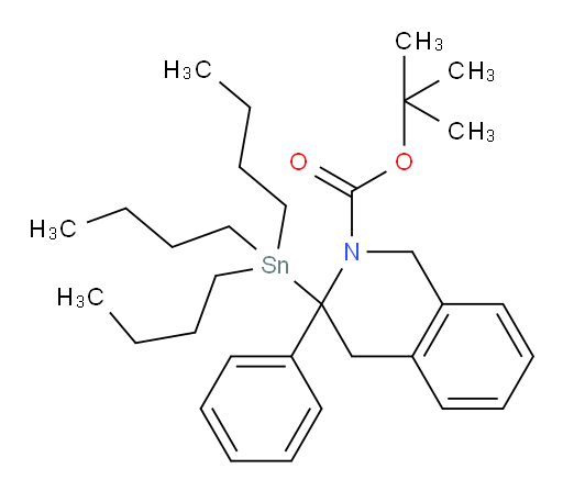 tert-butyl 3-phenyl-3-(tributylstannyl)-3,4-dihydroisoquinoline-2(1H)-carboxylate