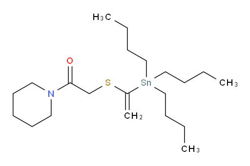 1-(piperidin-1-yl)-2-((1-(tributylstannyl)vinyl)thio)ethanone