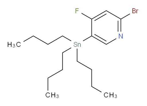 2-bromo-4-fluoro-5-(tributylstannyl)pyridine