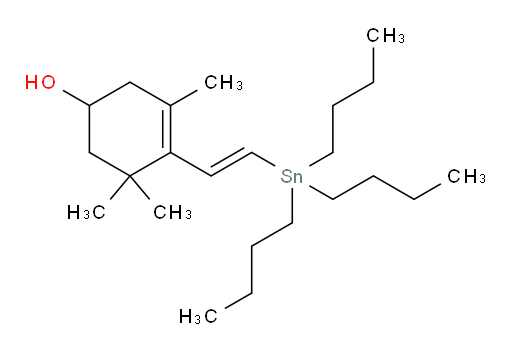 (E)-3,5,5-trimethyl-4-(2-(tributylstannyl)vinyl)cyclohex-3-enol