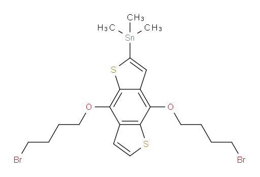 (4,8-bis(4-bromobutoxy)benzo[1,2-b:4,5-b']dithiophen-2-yl)trimethylstannane
