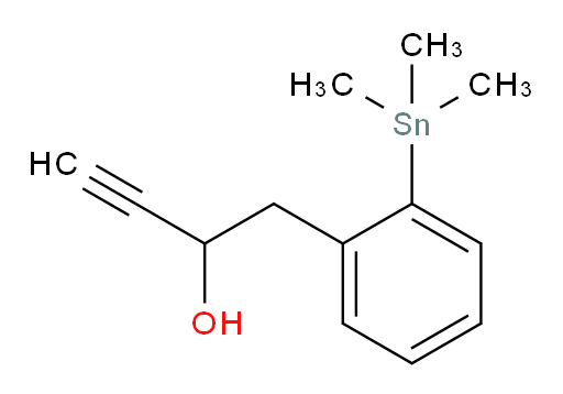 1-(2-(trimethylstannyl)phenyl)but-3-yn-2-ol