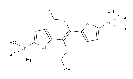 (E)-1,2-diethoxy-1,2-bis(5-(trimethylstannyl)selenophen-2-yl)ethene