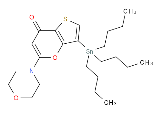 5-morpholino-3-(tributylstannyl)-7H-thieno[3,2-b]pyran-7-one