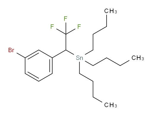 (1-(3-bromophenyl)-2,2,2-trifluoroethyl)tributylstannane