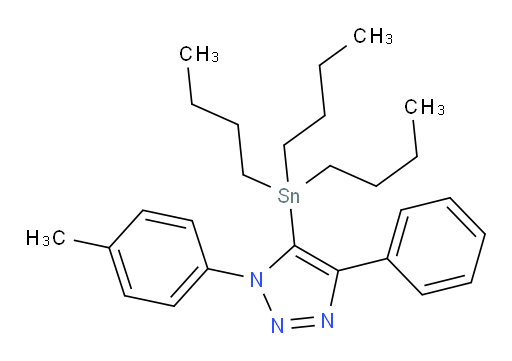 4-phenyl-1-(p-tolyl)-5-(tributylstannyl)-1H-1,2,3-triazole