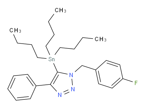 1-(4-fluorobenzyl)-4-phenyl-5-(tributylstannyl)-1H-1,2,3-triazole