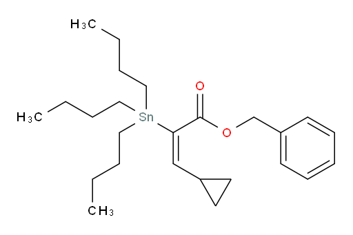 (E)-benzyl 3-cyclopropyl-2-(tributylstannyl)acrylate