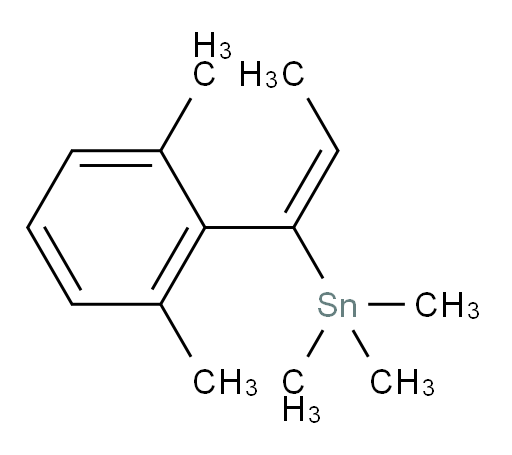 (E)-(1-(2,6-dimethylphenyl)prop-1-en-1-yl)trimethylstannane