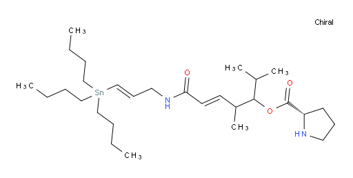 (2S)-(E)-2,4-dimethyl-7-oxo-7-(((E)-3-(tributylstannyl)allyl)amino)hept-5-en-3-yl pyrrolidine-2-carboxylate