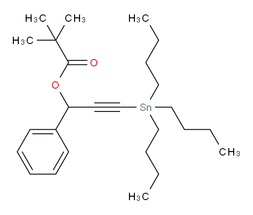 1-phenyl-3-(tributylstannyl)prop-2-yn-1-yl pivalate