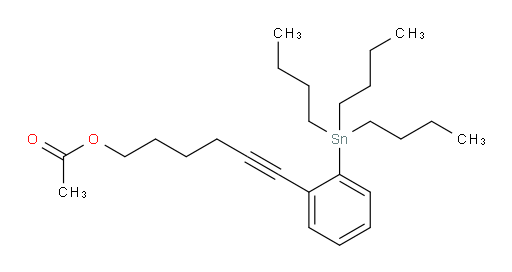 6-(2-(tributylstannyl)phenyl)hex-5-yn-1-yl acetate