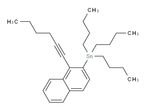 tributyl(1-(hex-1-yn-1-yl)naphthalen-2-yl)stannane