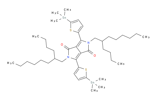 2,5-bis(2-butyloctyl)-3,6-bis(5-(trimethylstannyl)thiophen-2-yl)pyrrolo[3,4-c]pyrrole-1,4(2H,5H)-dione