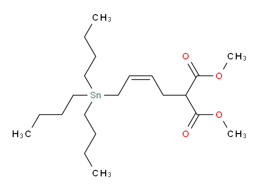 (Z)-dimethyl 2-(4-(tributylstannyl)but-2-en-1-yl)malonate