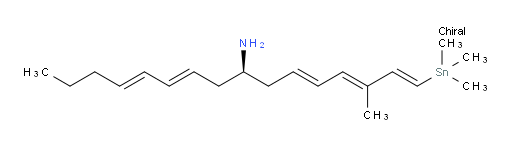 (R,1E,3E,5E,10E,12E)-3-methyl-1-(trimethylstannyl)hexadeca-1,3,5,10,12-pentaen-8-amine