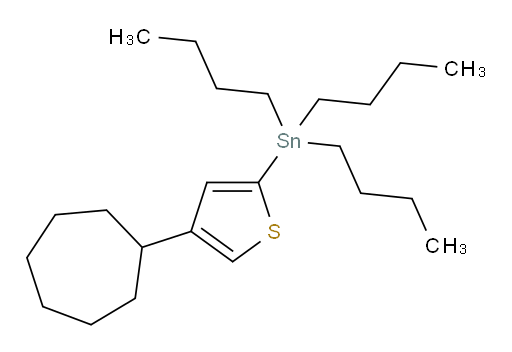 tributyl(4-cycloheptylthiophen-2-yl)stannane