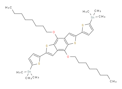 (5,5'-(4,8-bis(octyloxy)benzo[1,2-b:4,5-b']dithiophene-2,6-diyl)bis(thiophene-5,2-diyl))bis(trimethylstannane)