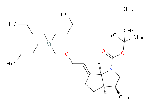 (3S,3aR,6aS,E)-tert-butyl 3-methyl-6-(2-((tributylstannyl)methoxy)ethylidene)hexahydrocyclopenta[b]pyrrole-1(2H)-carboxylate