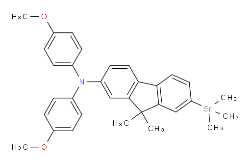 N,N-bis(4-methoxyphenyl)-9,9-dimethyl-7-(trimethylstannyl)-9H-fluoren-2-amine