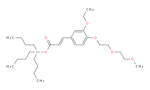 (E)-tributylstannyl 3-(3-ethoxy-4-(2-(2-methoxyethoxy)ethoxy)phenyl)acrylate