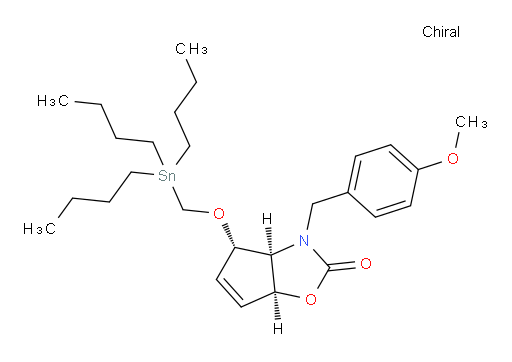 (3aS,4S,6aS)-3-(4-methoxybenzyl)-4-((tributylstannyl)methoxy)-3,3a,4,6a-tetrahydro-2H-cyclopenta[d]oxazol-2-one