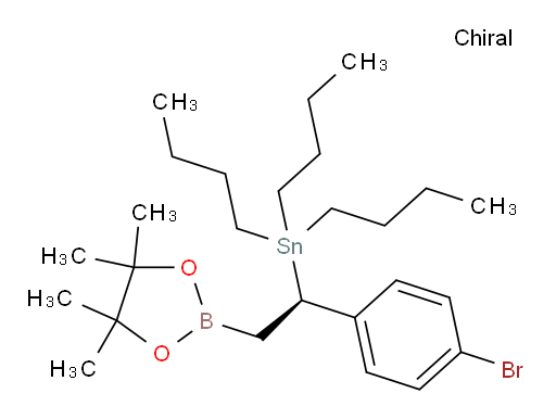 (R)-(1-(4-溴苯基)-2-(4,4,5,5-四甲基-1,3,2-二氧杂环己硼烷-2-基)乙基)三丁基锡烷