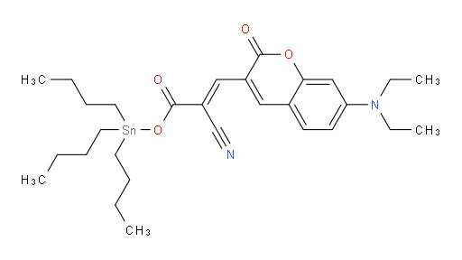 (E)-tributylstannyl 2-cyano-3-(7-(diethylamino)-2-oxo-2H-chromen-3-yl)acrylate