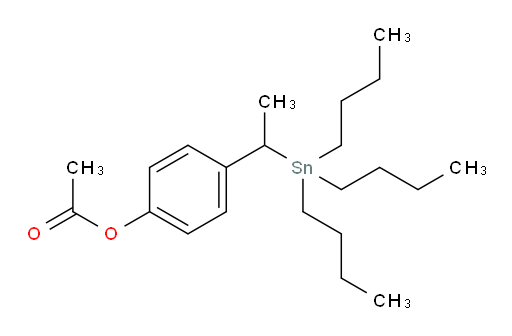 4-(1-(tributylstannyl)ethyl)phenyl acetate