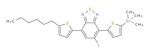 5-fluoro-7-(5-hexylthiophen-2-yl)-4-(5-(trimethylstannyl)thiophen-2-yl)benzo[c][1,2,5]thiadiazole