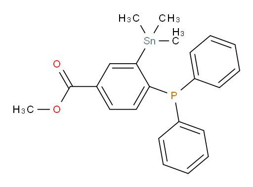 methyl 4-(diphenylphosphino)-3-(trimethylstannyl)benzoate