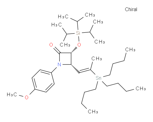 (3R,4S)-1-(4-methoxyphenyl)-4-((E)-2-(tributylstannyl)prop-1-en-1-yl)-3-((triisopropylsilyl)oxy)azetidin-2-one