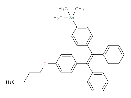(Z)-(4-(2-(4-butoxyphenyl)-1,2-diphenylvinyl)phenyl)trimethylstannane