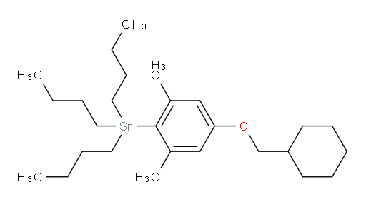 tributyl(4-(cyclohexylmethoxy)-2,6-dimethylphenyl)stannane