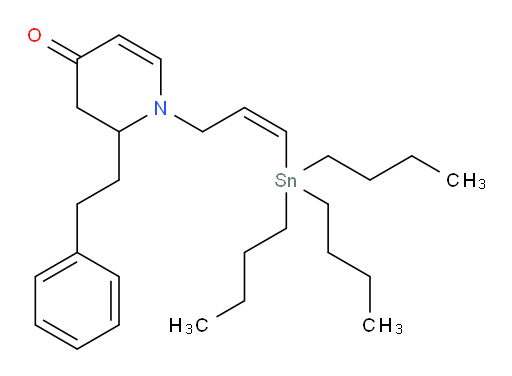 (Z)-2-phenethyl-1-(3-(tributylstannyl)allyl)-2,3-dihydropyridin-4(1H)-one