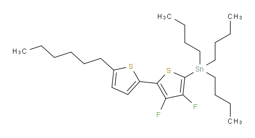 tributyl(3,4-difluoro-5'-hexyl-[2,2'-bithiophen]-5-yl)stannane