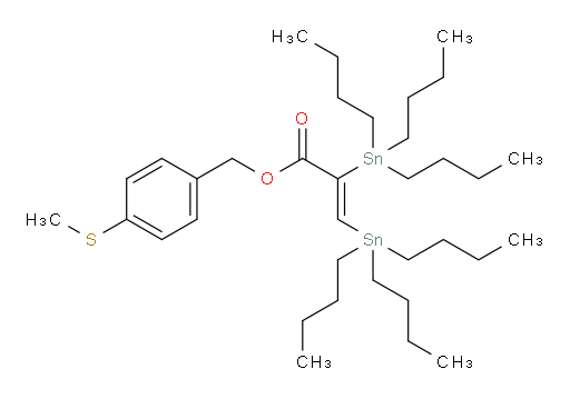 (Z)-4-(methylthio)benzyl 2,3-bis(tributylstannyl)acrylate