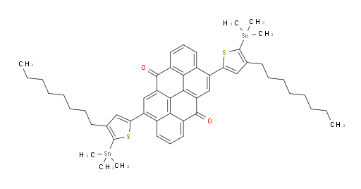 4,10-bis(4-octyl-5-(trimethylstannyl)thiophen-2-yl)naphtho[7,8,1,2,3-nopqr]tetraphene-6,12-dione