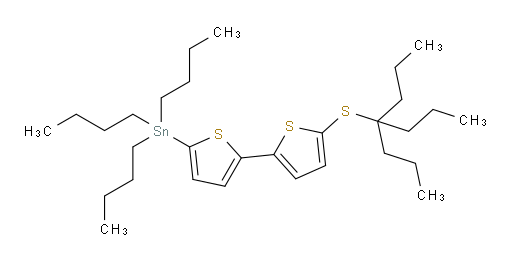 tributyl(5'-((4-propylheptan-4-yl)thio)-[2,2'-bithiophen]-5-yl)stannane