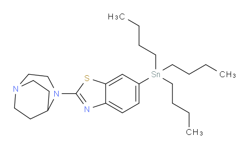 2-(1,4-diazabicyclo[3.2.2]nonan-4-yl)-6-(tributylstannyl)benzo[d]thiazole