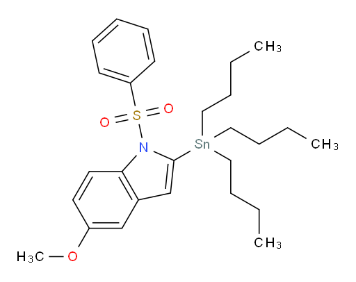 5-methoxy-1-(phenylsulfonyl)-2-(tributylstannyl)-1H-indole
