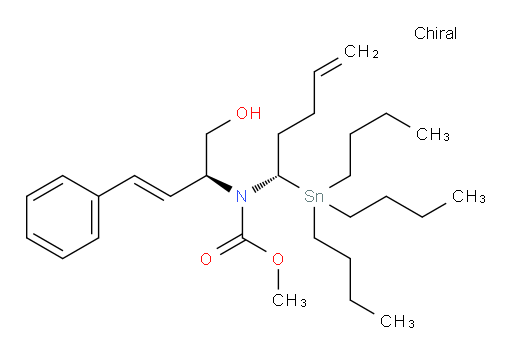 methyl ((S,E)-1-hydroxy-4-phenylbut-3-en-2-yl)((S)-1-(tributylstannyl)pent-4-en-1-yl)carbamate