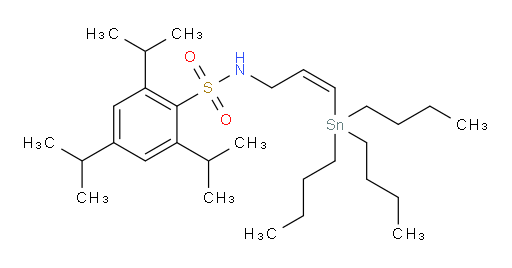 (Z)-2,4,6-triisopropyl-N-(3-(tributylstannyl)allyl)benzenesulfonamide