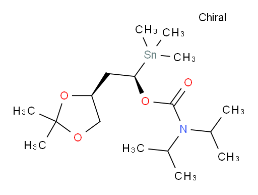 (R)-2-((S)-2,2-dimethyl-1,3-dioxolan-4-yl)-1-(trimethylstannyl)ethyl diisopropylcarbamate