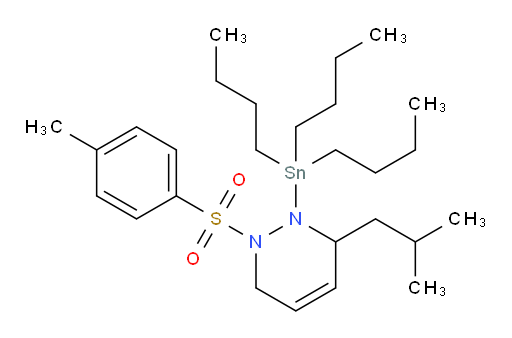 3-isobutyl-1-tosyl-2-(tributylstannyl)-1,2,3,6-tetrahydropyridazine