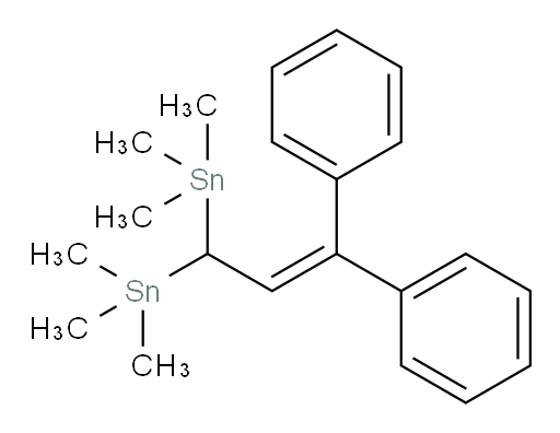 (3,3-diphenylprop-2-ene-1,1-diyl)bis(trimethylstannane)